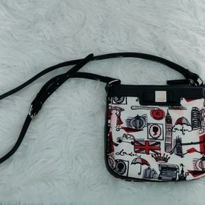 London themed crossbody purse